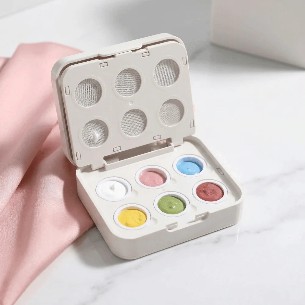 Mini 4-in-1 Pat Ombre Gel-Nagellack, 6 Farben, solider, leicht aufzutragender Farbverlaufsgel, französische Maniküre, Nagellacke, Farbgel für Nagelkunst, für Damen – Detail 6