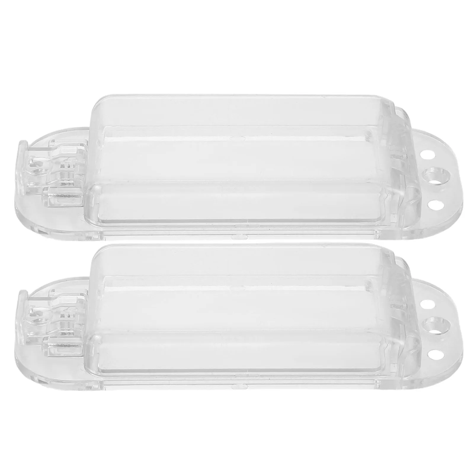 

2pcs Clear Wall Switch Cover Child Proof Light Switch Protector For Rocker Toggle Switches Waterproof Dustproof Safety Cover For