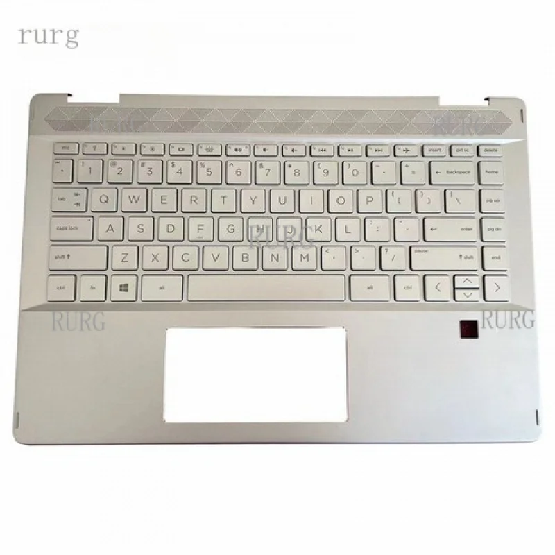 

L for HP Pavilion X360 14-DH 14M-DH Palmrest w/ Keyboard Non-Backlit Silver L53785-001