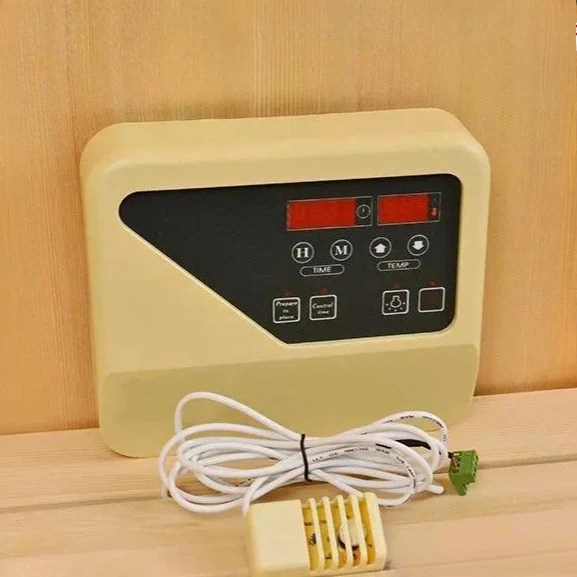 Digital Sauna Control Panel, Steam Room Thermostat with Display Screen, External Temperature Control Switch for Home SPA