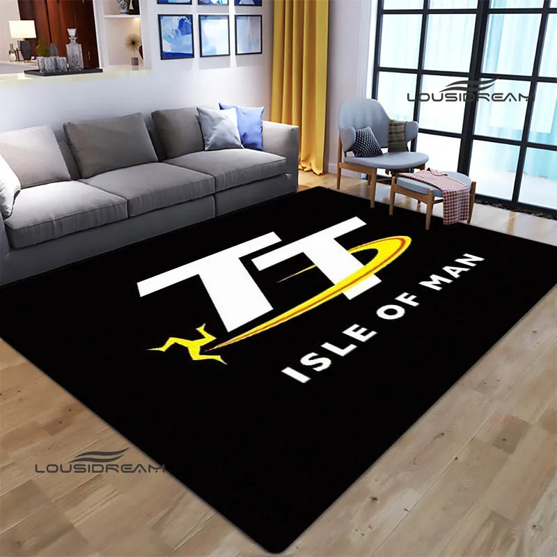 Motorcycle isle of man tt carpet living room bedroom carpet non-slip carpets photography props bedroom decor birthday gift