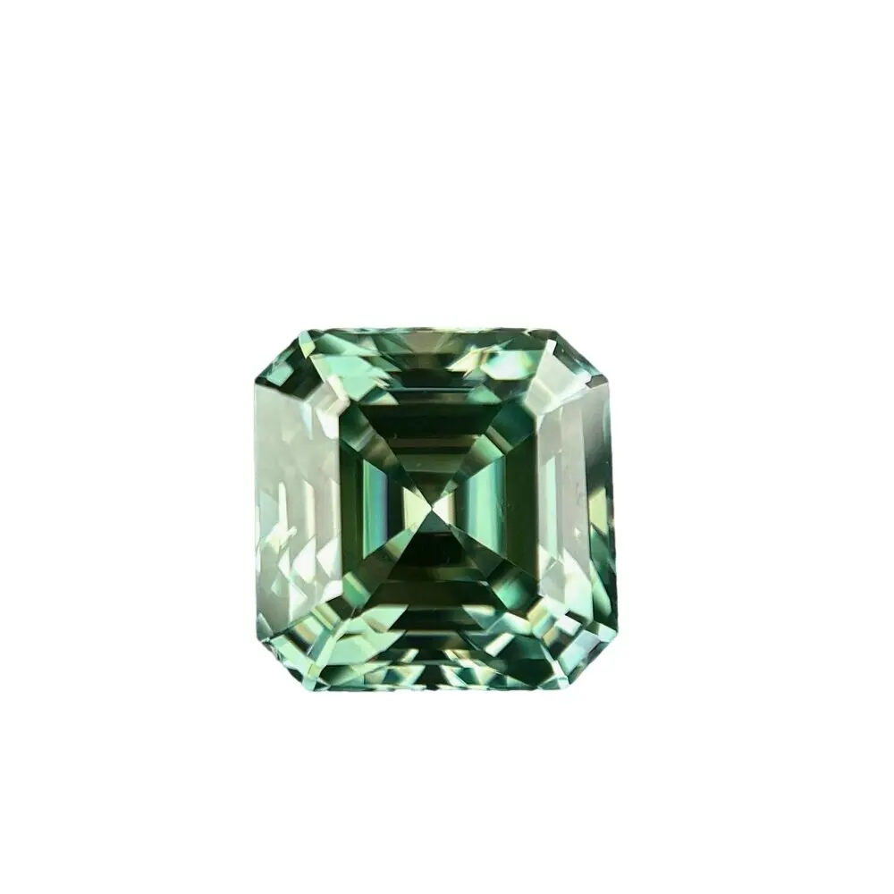 

D-Green Color Loose Asscher Cut Moissanites Diamonds 1.0~5.0 ct Excellent Gems Stone For Jewelry Ring Make