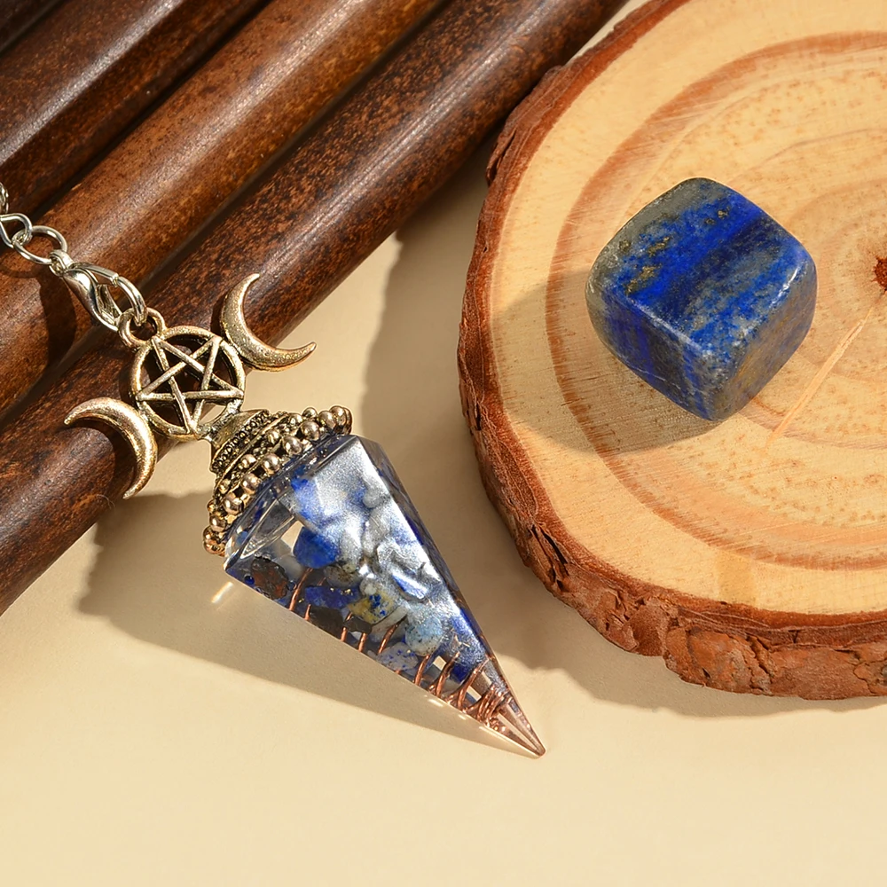 2pcs Healing Crystal Pendant Set for Divination, Original Stone, Spiritual Energy, Witchcraft,gemstone,chakra Energy Pendant Set