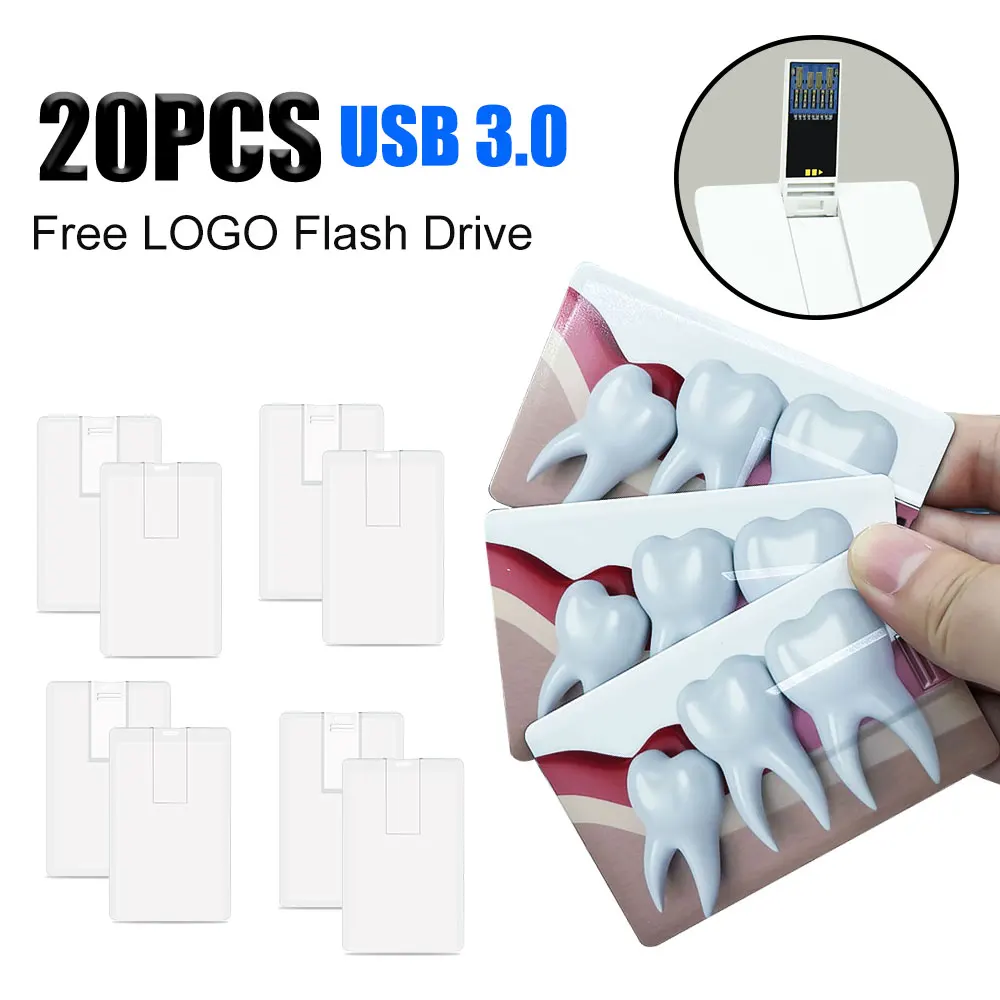 

20pcs High Speed USB 3.0 Flash Drive 128GB Rotatable Metal Card Memory Stick 64GB Waterproof Creative Gift Memory Stick 32GB