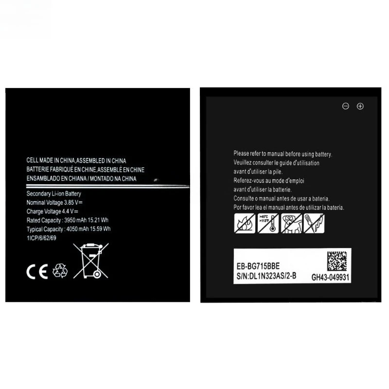 EB-BG715BBE High Quality Phone Battery 3.85V 4050mAh for Samsung Galaxy Xcover Pro /6Pro SM-G715 Brand New Replacement Battery