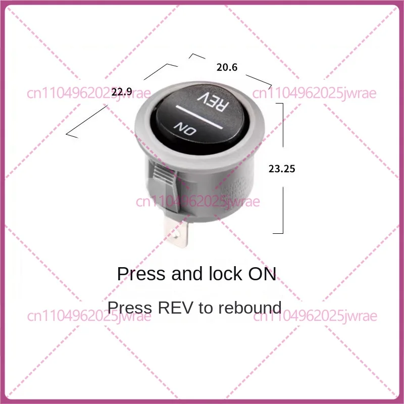 RL3-5 T105 Round power switch 20/23mm universal switch Forward/reverse switch ON/REV 16A125V