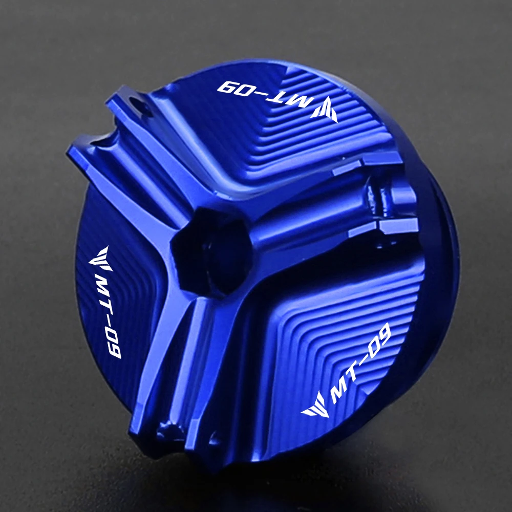 

For YAMAHA MT09 MT-09 MT 09 2014 2015 2016 Motorcycle Aluminium M19*2.5 Engine Oil Cup Fuel Filler Tank Cap Cover Accessories