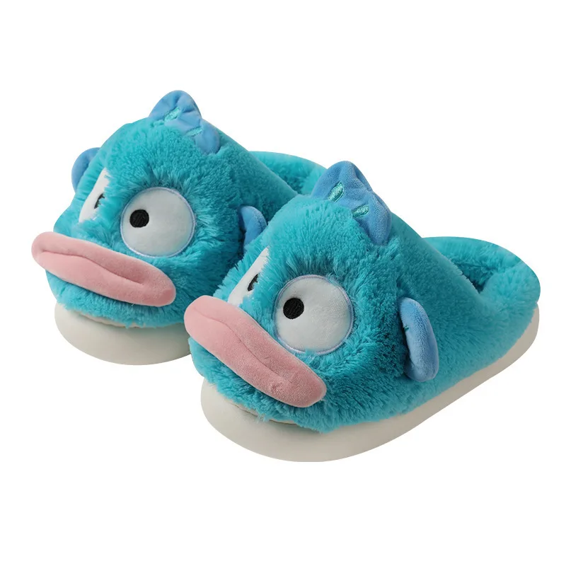 Clown Fish Cotton Slippers Are Non Slip Warm And Comfortable With Fuzzy Fur They Are Suitable For Indoor Couples And Families