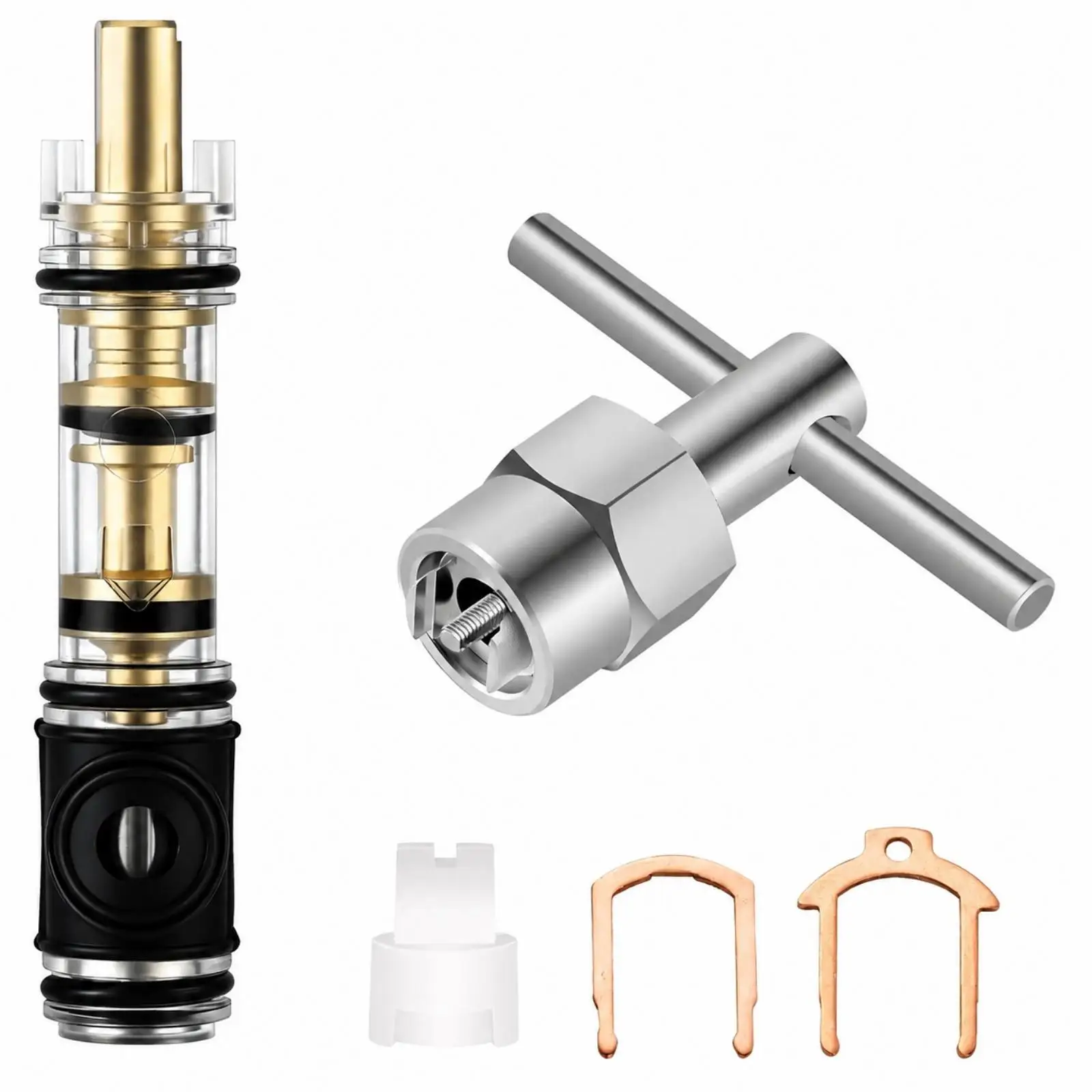 Precision Brass Valve Handle for Washroom Faucet Leak Repair 1225