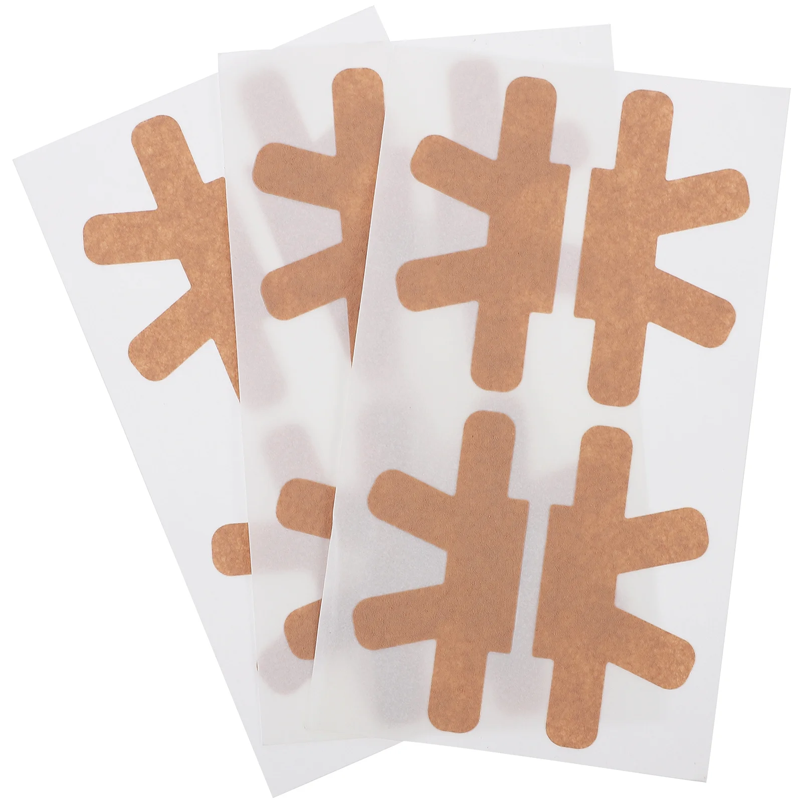 

12Pcs Ingrown Toenail Correction Patches Light Brown Elastic Fabric Toenail Care Patch Relieve Bunion Pain Nail Repair