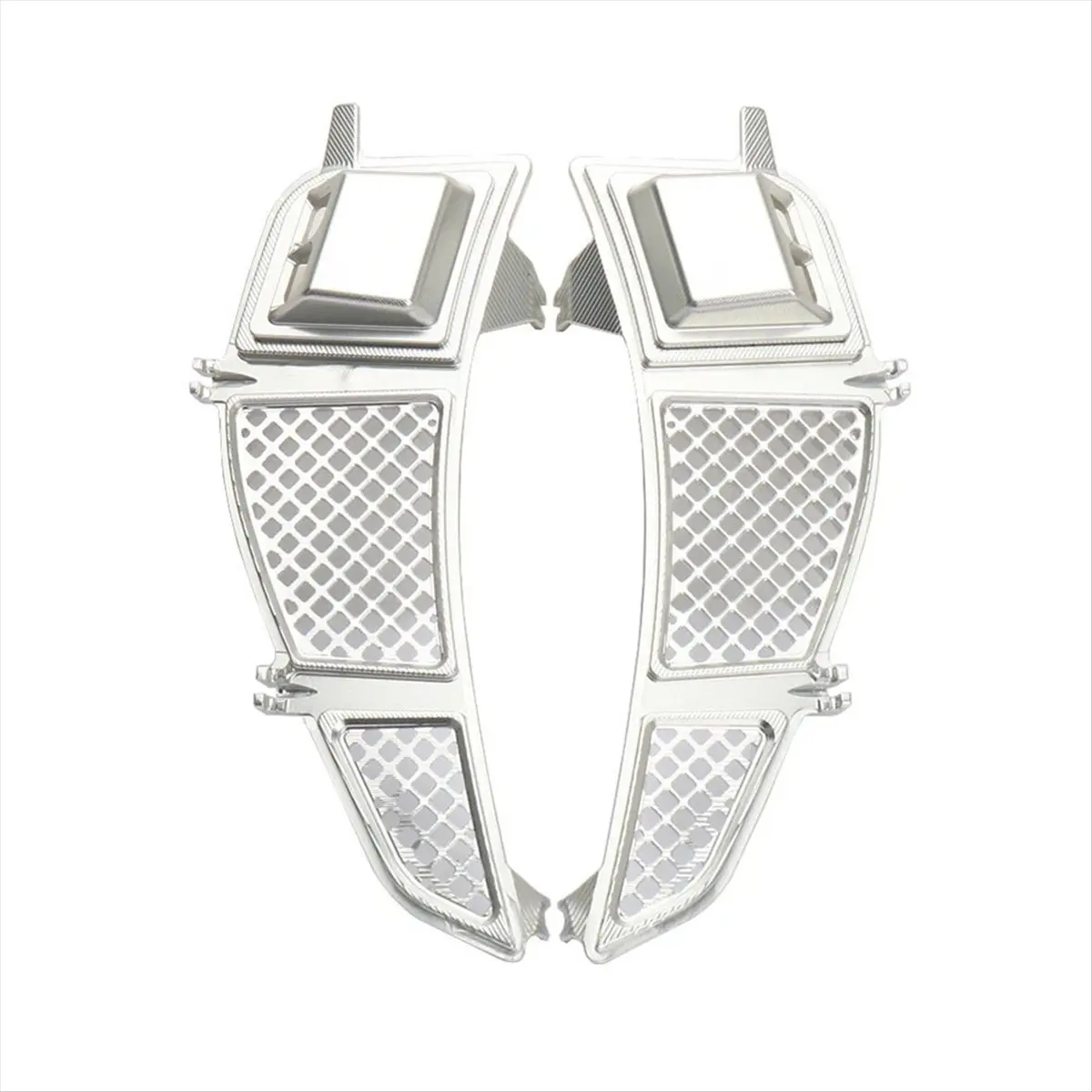 Compatible Motorcycle Radiator Guard Protection Grille Cover for GTS300 Gts300 GTV300 300 2023 2024 Silver