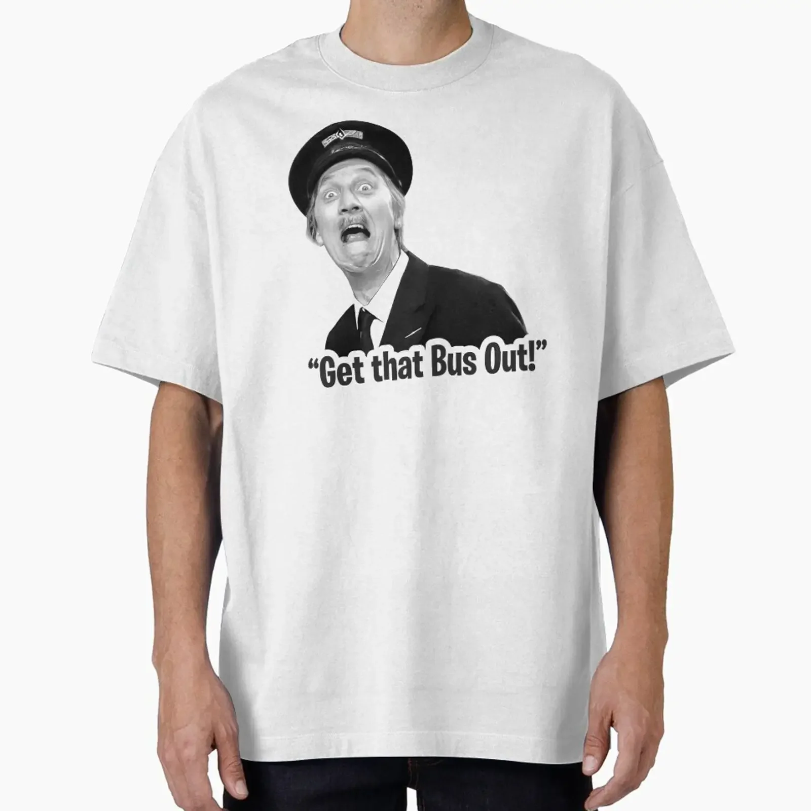 Inspector 'Blakey' Blake Get that Bus Out Oversized T Shirt vintage Washed Breathable Comfortable designer clothes Casual Soft