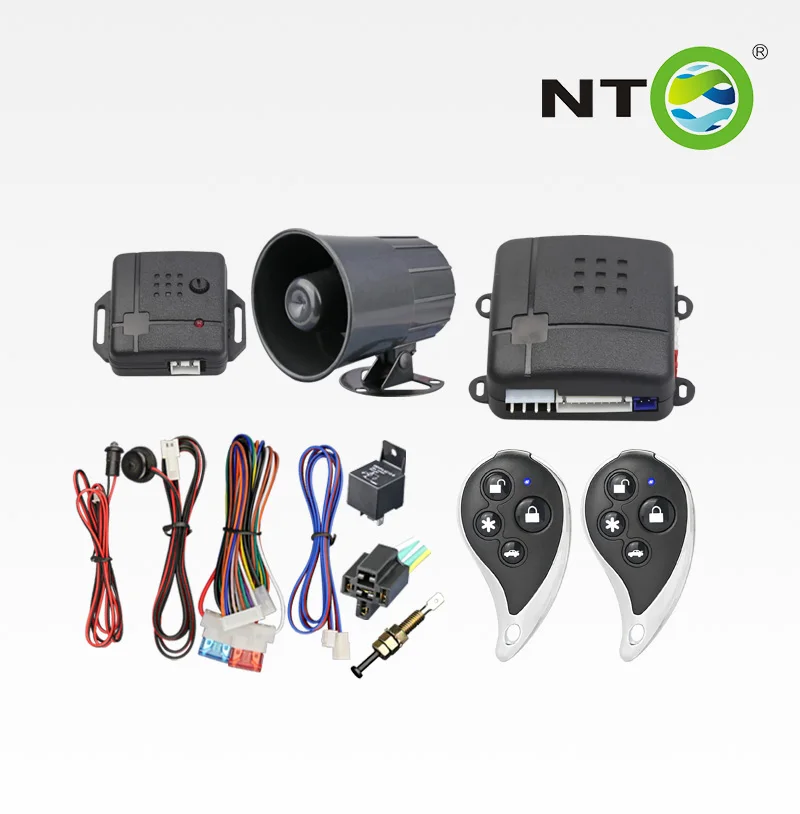 3 SETS NTO Smart Anti-Hijacking Sensor Bypass Talking Car Burglar Alarms Security System Universal With Remote For Cars