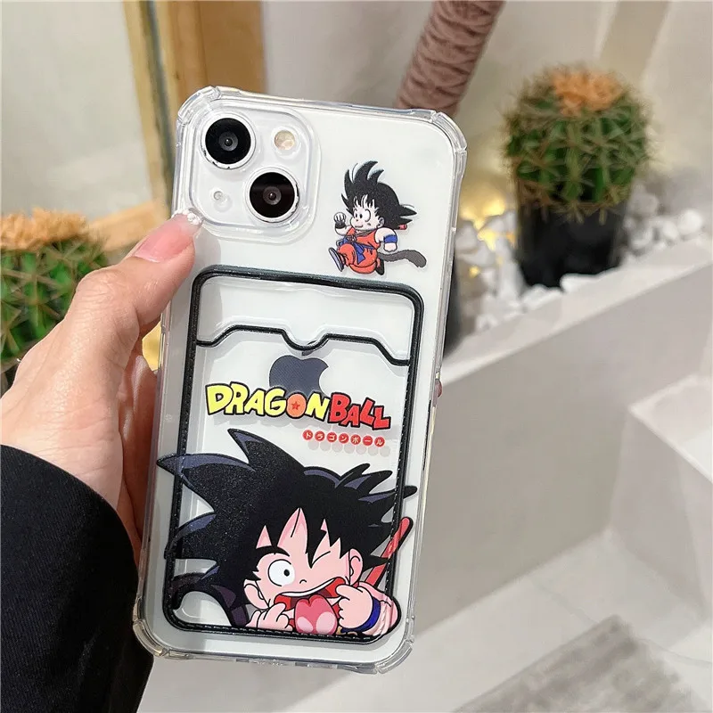 Cartoon 1986 Dragon Ball Phone Case For iPhone 11 12 13 14 15 16 Pro Max Plus X XR XS Son Goku Japan Anime Card Cover view 4