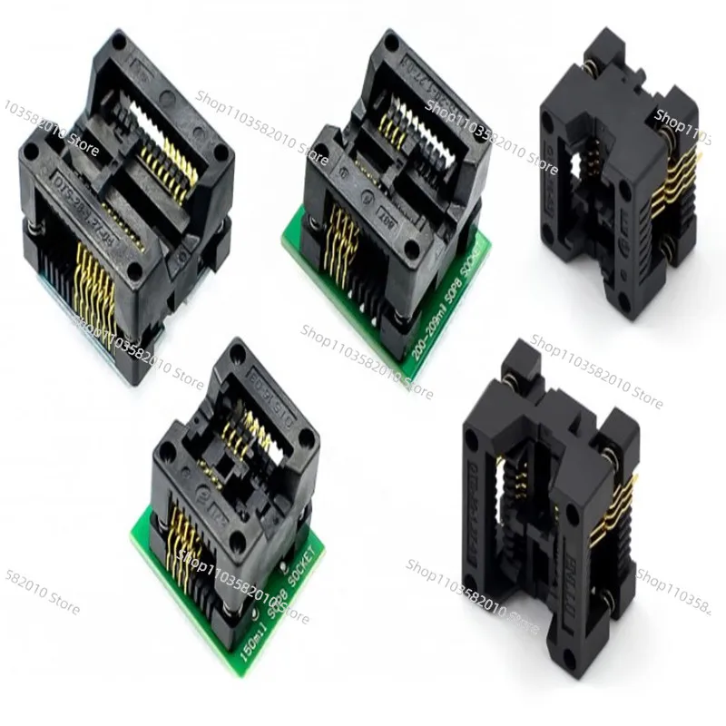 50PCS/lot 150mil SOP8 to DIP8 IC socket Programmer adapter Socket High Quality OTS-16-03 for 24xx 93xx eeprom