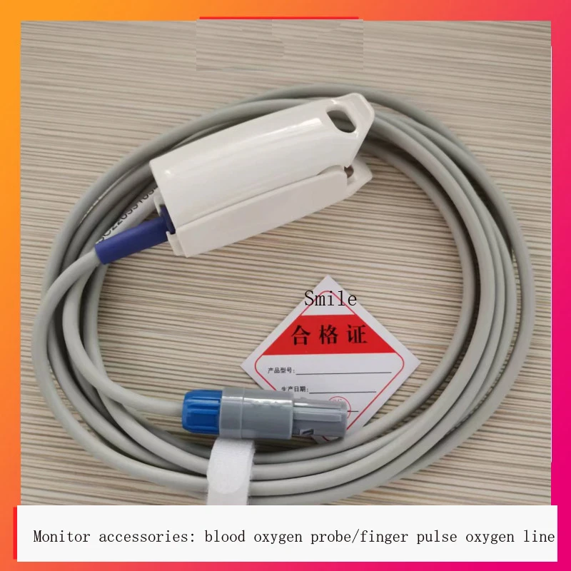 

Mindray ECG monitor MEC1000 six pin finger clip blood oxygen saturation probe finger pulse oxygen connection line