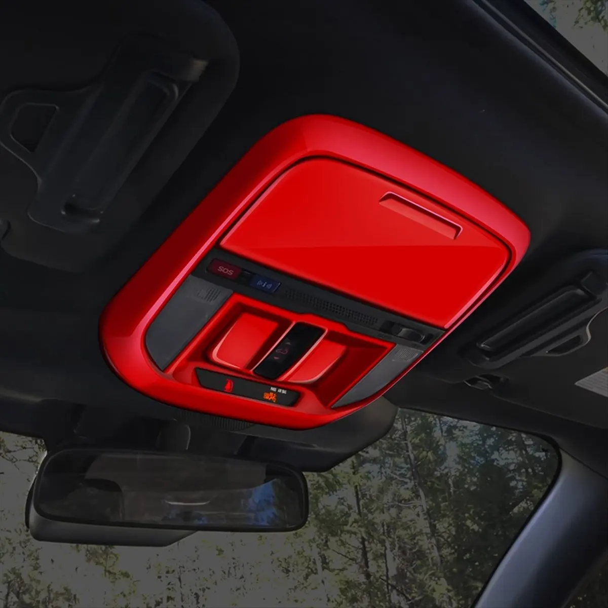 Super Sale Car Front Reading Light Frame Glasses Box Trim Cover Sticker for Subaru Forester 2025 Interior Accessories A