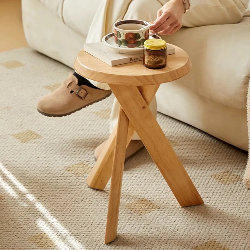 -For  Scandinavian Portable Tea Table Coffee Desk Mobile Floor Shelf Living Room Center Sofa Side Table Casual A738294&