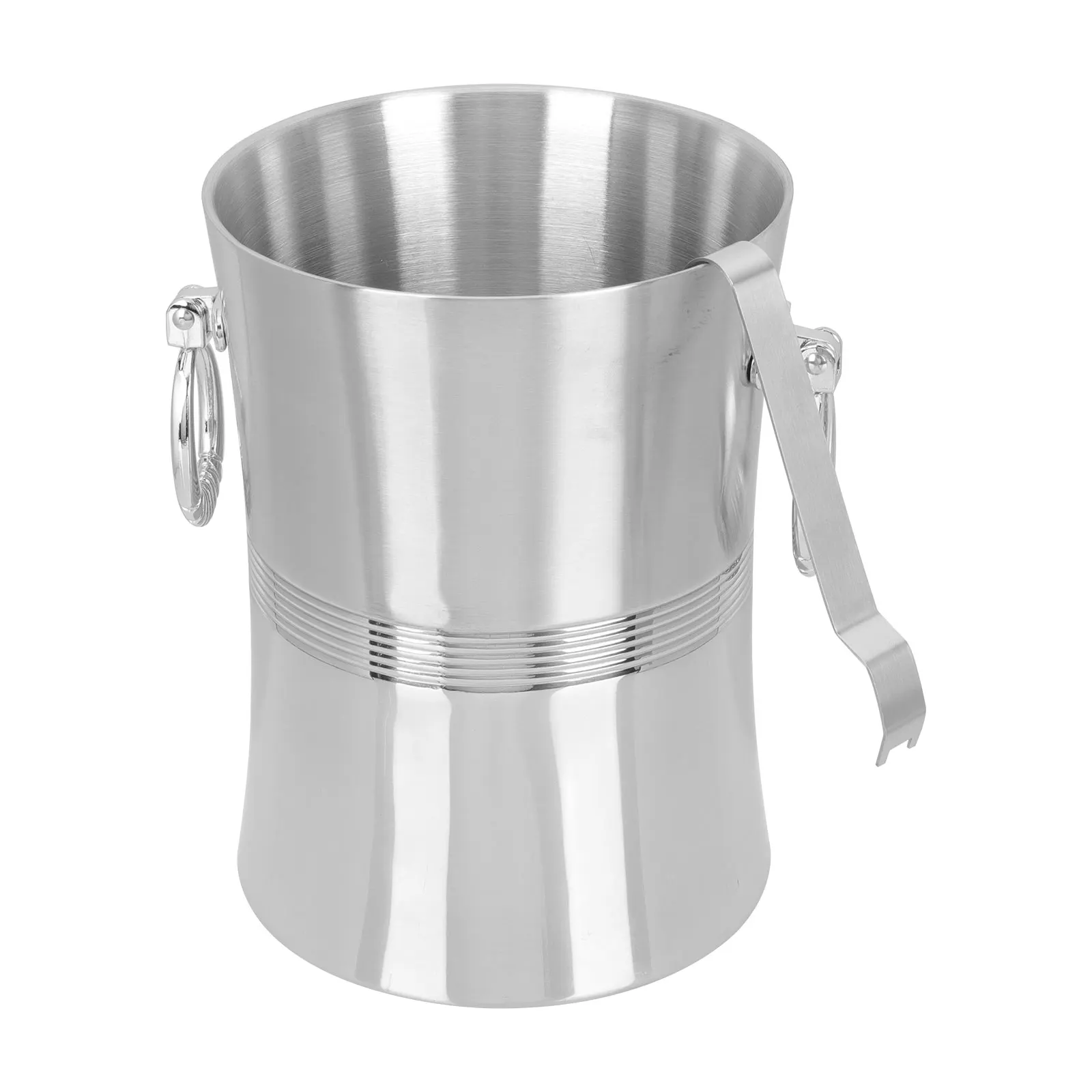 

Stainless Steel Bucket Double Layer Container Household KTV Ice Bucket Rust Proof Cooler Outdoor Indoor Party Use