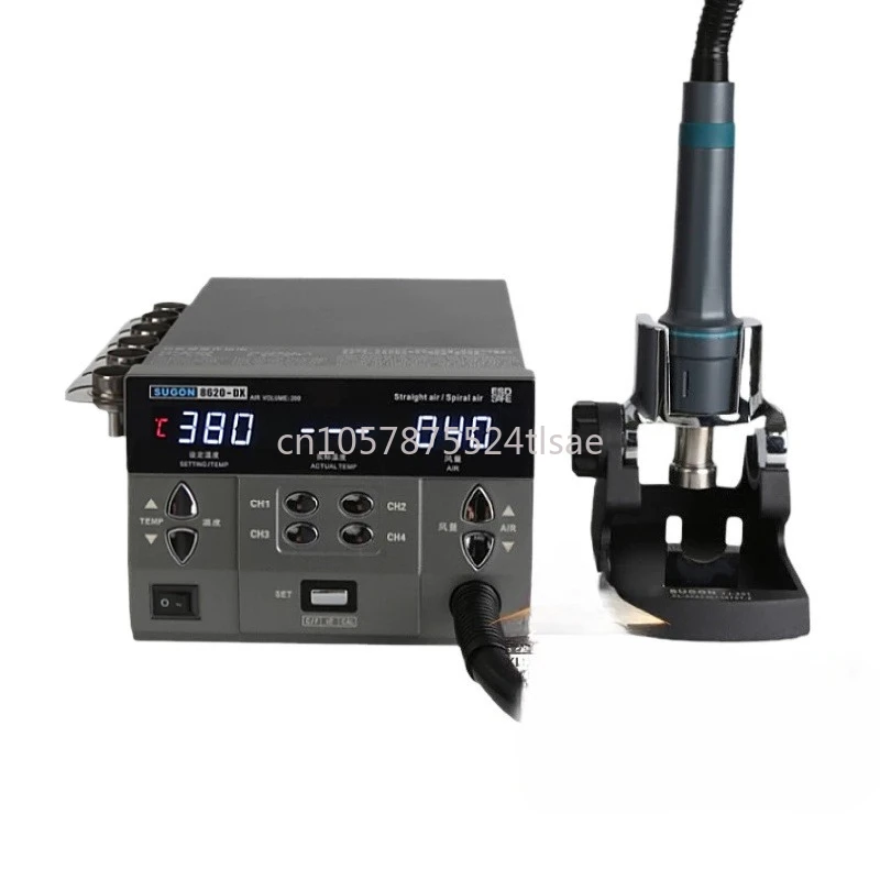110/220V 8620DX PRO 1300W Hot Air Rework Station Microcomputer Temperature Control BGA Curved Nozzle Welding Repair