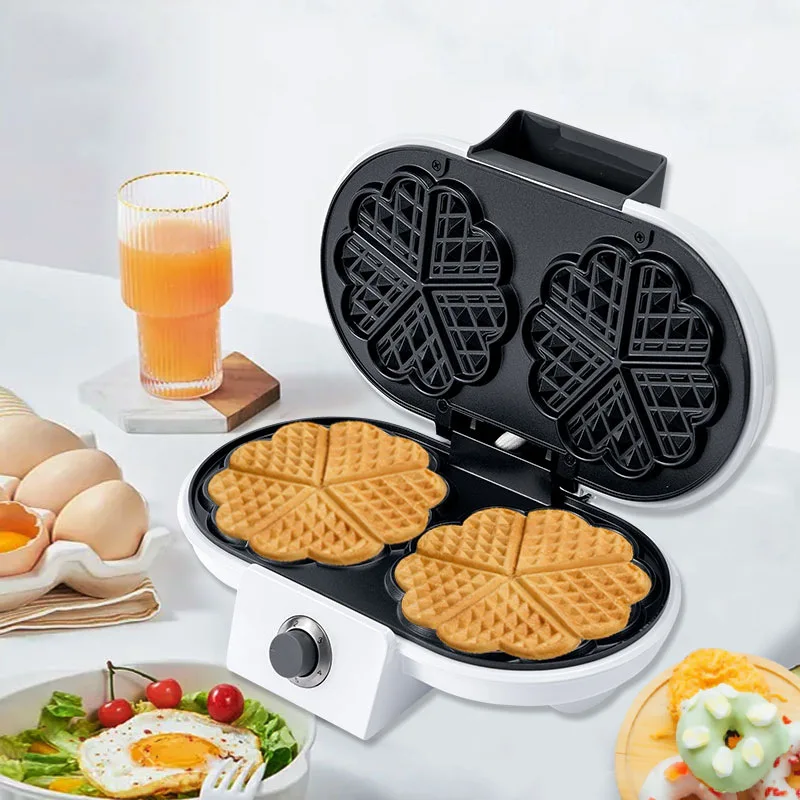 

1200W Small Sandwich Maker Breakfast Maker Mini Waffle Maker Toaster with Adjustable Temperature Control صانعات الوافل