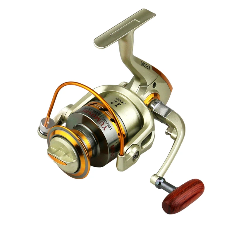 

EF5000-9000 All Metal Folding Rocker Fishing Reel 12+1BB Spinning Reel Casting Reel PA66 Professional Engineering Plastic Body