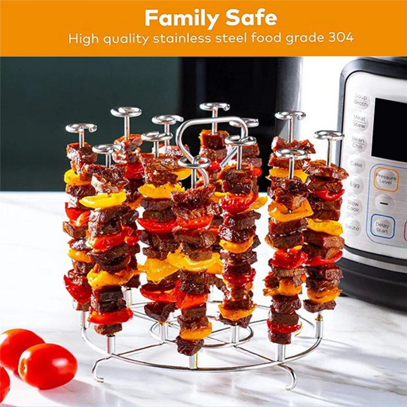 AY03-8.7 بوصة شوايات رفوف الجفاف لسلسلة نينجا فودي 8QT وعاء كوارت سيخ حامل ملحقات مقلاة الهواء