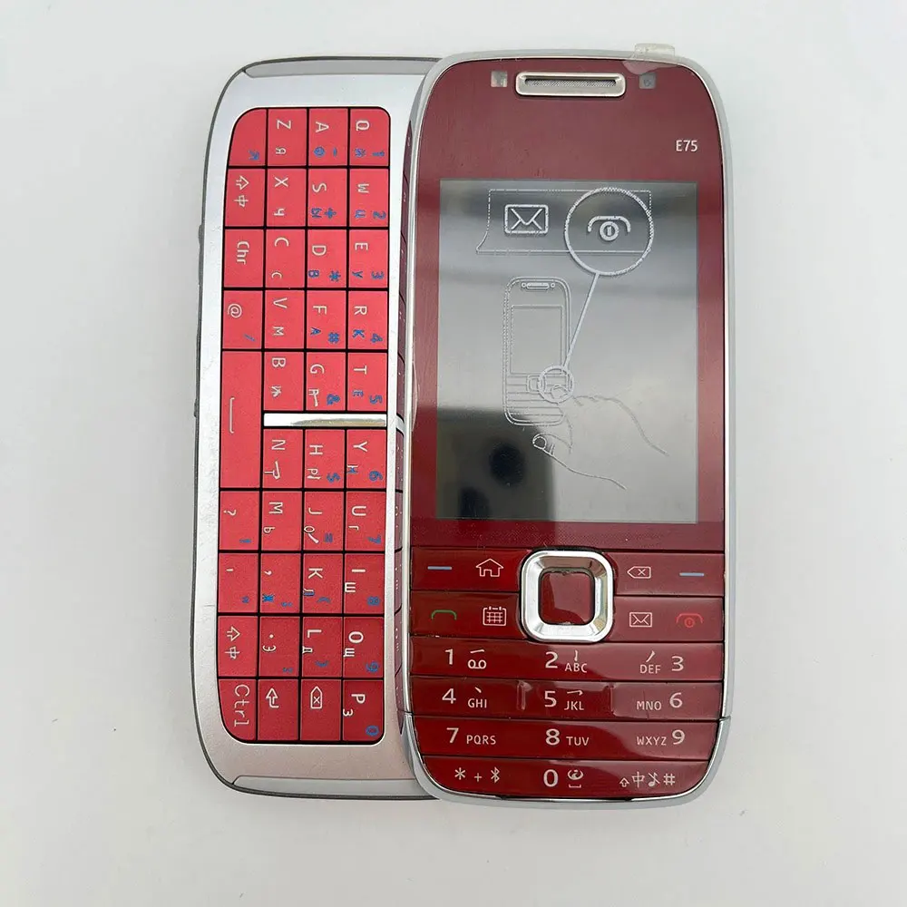 الأصلي مقفلة E75 واحد SIM بلوتوث 2.4 "1000mAh مكبر الصوت شحن سريع الهاتف المحمول في حالة جيدة