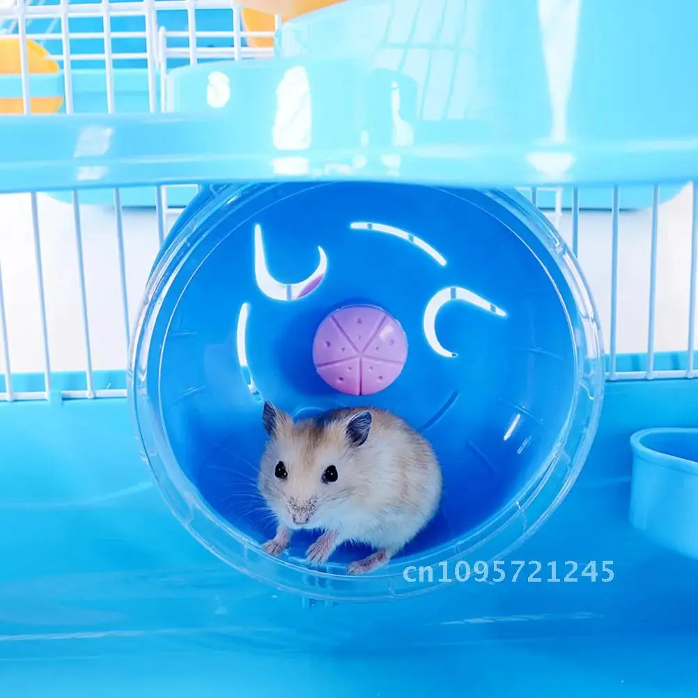 

Large Hamster Cage Three Layers Hamster Cage Includes Water Bottle Out Dish Small Wheel Exercise for Hide- Pets Hamster House