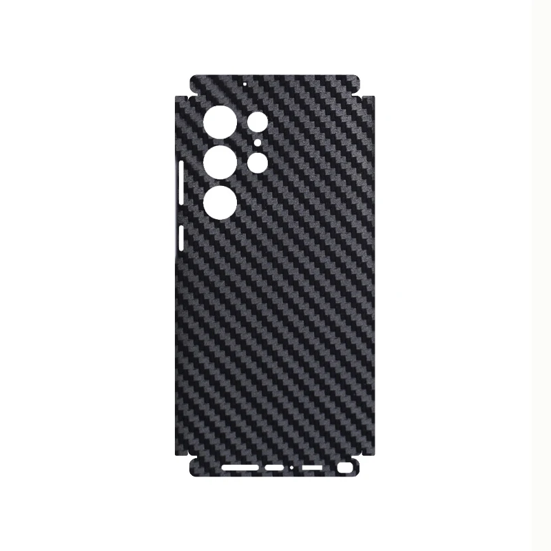 3D Carbon Fiber Skin Grain Full Body Phone Protector Sticker For SAMSUNG GALAXY S23 Ultra S23 Plus S22 A14 Back +Sides Wrap Film