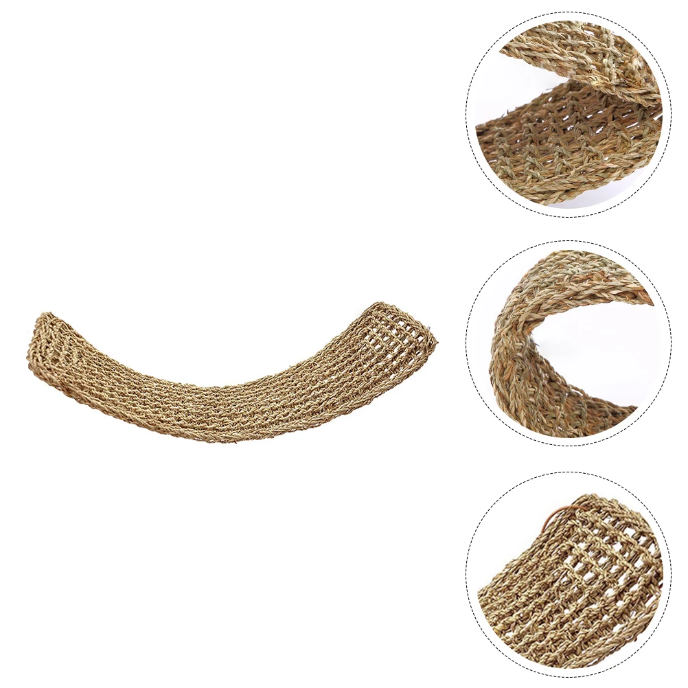

1pc Lizard Grass Mat 75x18cm Sea-weed Color Pet Hammock for Lizards Iguanas Geckos Cat Dog Reptile Nest Durable Safe Material