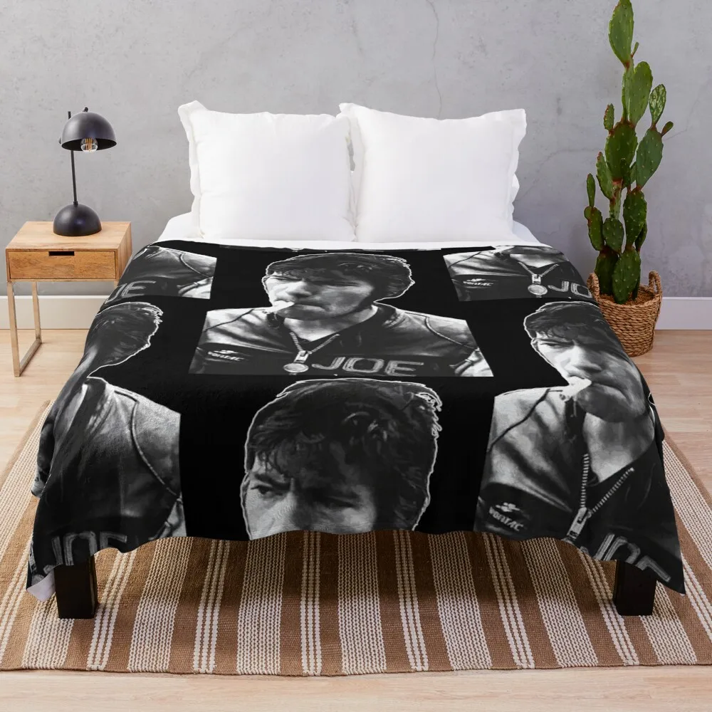 

Joey Dunlop, Motorcycle Legend Throw Blanket Large Flannels Soft Plush Plaid Blankets