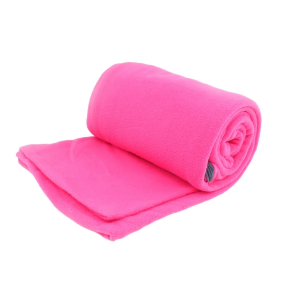 Fleece Sleeping Bag 183x83cm Warm Double Sided Blanket For Camping Hiking Travel Brown Pink Gray Army Outdoor Adult Sleep Parts