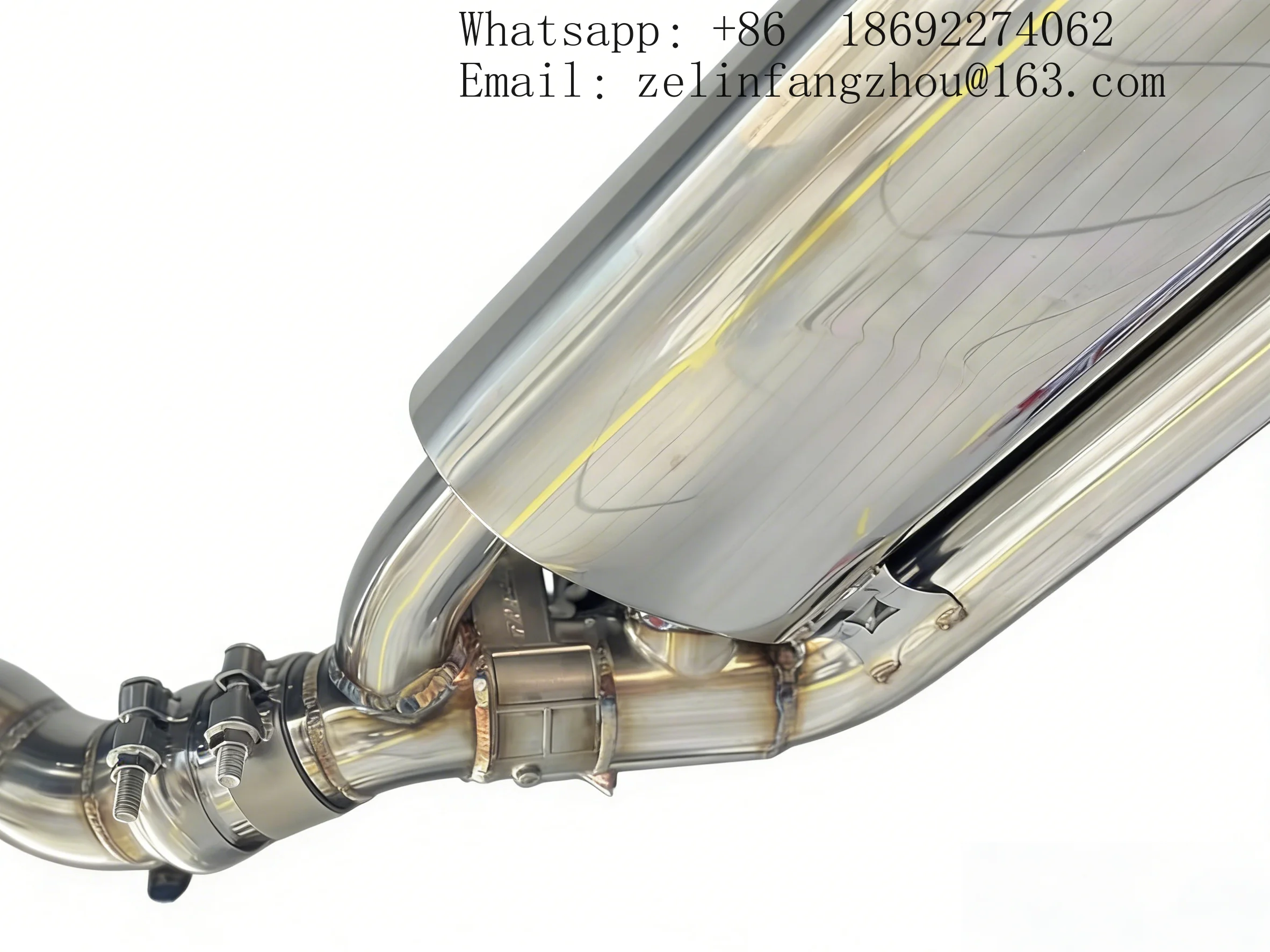 SS304 Valvetronic Catback Exhaust System For Volvo V60 T8 T4 S90 T8 V40 TIG Welding High Performance Muffler Auto Parts
