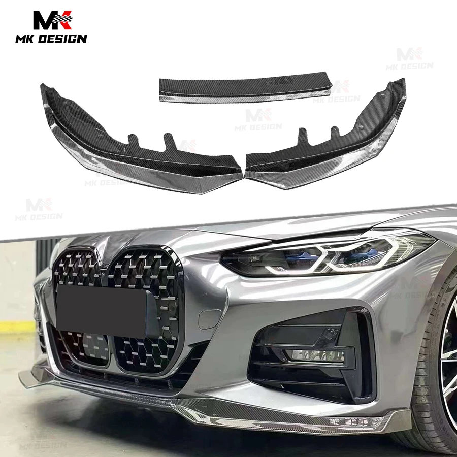

Carbon Fiber MP Style Front Bumper Lip Chin Spoiler for BMW 4 Series G22 G23 2020+ Front Lip Side Splitters Car Styling