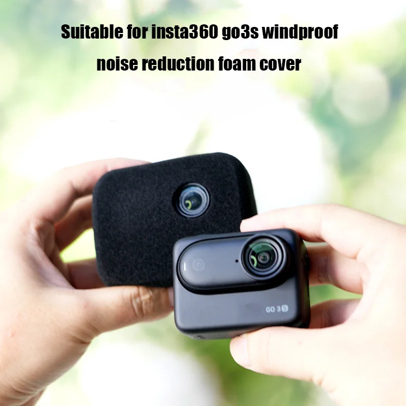 Suitable for Insta360 GO3S/go3 noise reduction sponge cover, windproof hood, riding noise reduction cotton to eliminate noise