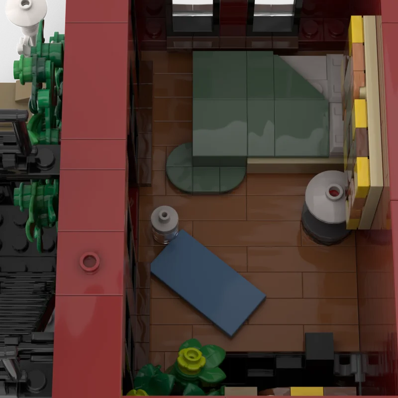 1584PCS Città di Vendita Caldo Street View Moc Modulare negozio di ceramica appartamento modello FAI DA TE idee creative Giocattolo per bambini Natale Regalo Blocco