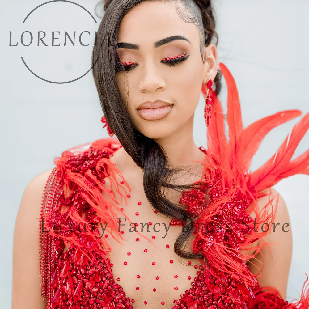 فاخر كريستال الحلي فساتين لحضور الحفلات الموسيقية تول الطيات حورية البحر رداء حفلات الزفاف مخصص الجانب الشق vestidos de cerimônia