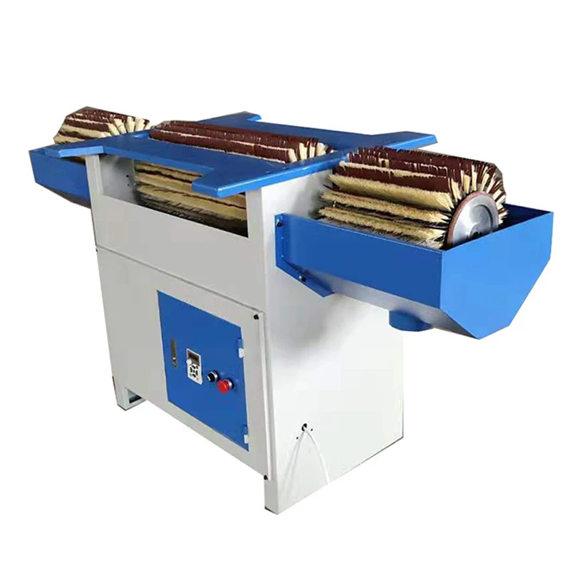 Woodworking Machine DM-300 Wood Polishing and Machine Stair Column 1.5KW Three-head Polishing and Polishing