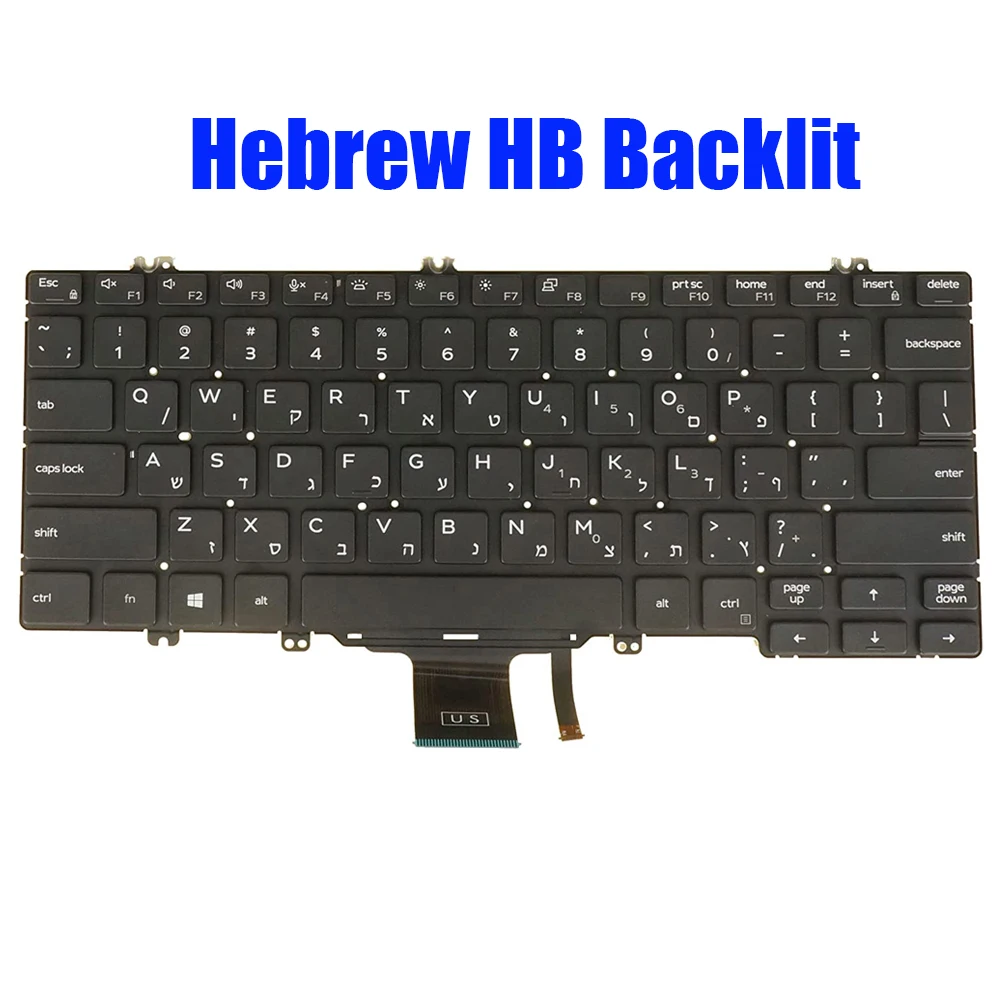 BR SP PO BE HB Keyboard For DELL For Latitude 5300 5310 2-in-1 5300 5310 7300 Brazilian Spanish Portugal Belgium Hebrew New