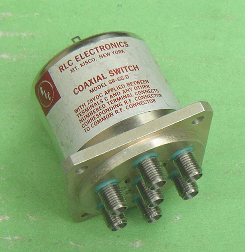 

RLC SR-6C-D DC-18GHz 26.5GHZ 28V SP6T RF SMA RF microwave coaxial switch