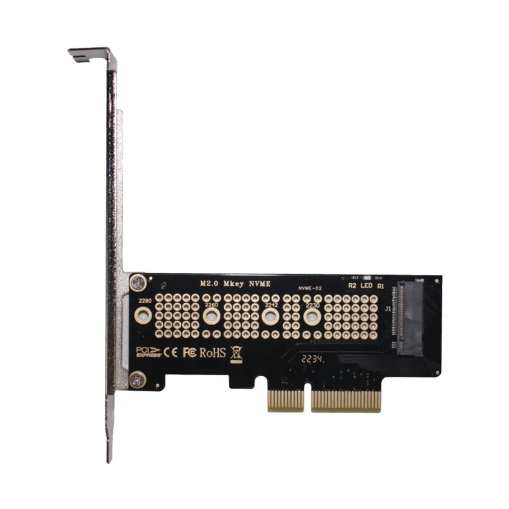PCI-E 4X 8X 16X NVME to PCIe 2230 2242 2260 2280 High Speed M.2 NGFF Adapter Bracket Included PCIe Adapter Card Desktop PC
