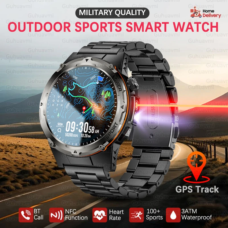 

2025 New For Xiaomi Outdoor Sports Smart Watch Men 1.39-Inch HD AMOLED Screen GPS 500 Mah Battery NFC Bluetooth Call SmartWatch