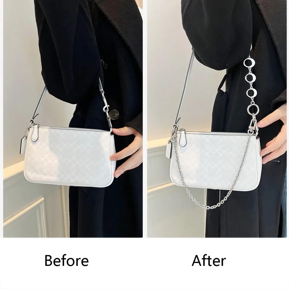 حقيبة حزام موسع استبدال ملحق لحقيبة تدريب تابي سلسلة معدنية ل تقليد اللؤلؤ حبة محفظة حقائب اليد حقائب الكتف