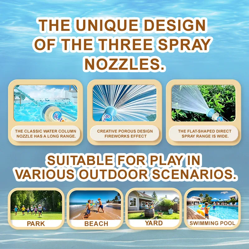 Mehrere Teile von Kinder-Feuerwerks-Wasserpistolen-Spielzeugen, Wasser mit ausziehbarer Wasserkanone und Wasserpistole mit großem Fassungsvermögen, verschiedene Farben, feuerwerksförmige, ausziehbare Feuerwerks-Wasserpistole, geeignet für Jungen und Mädchen, Strand-Wasserspielzeug, geeignet für den Sommer, geeignet
