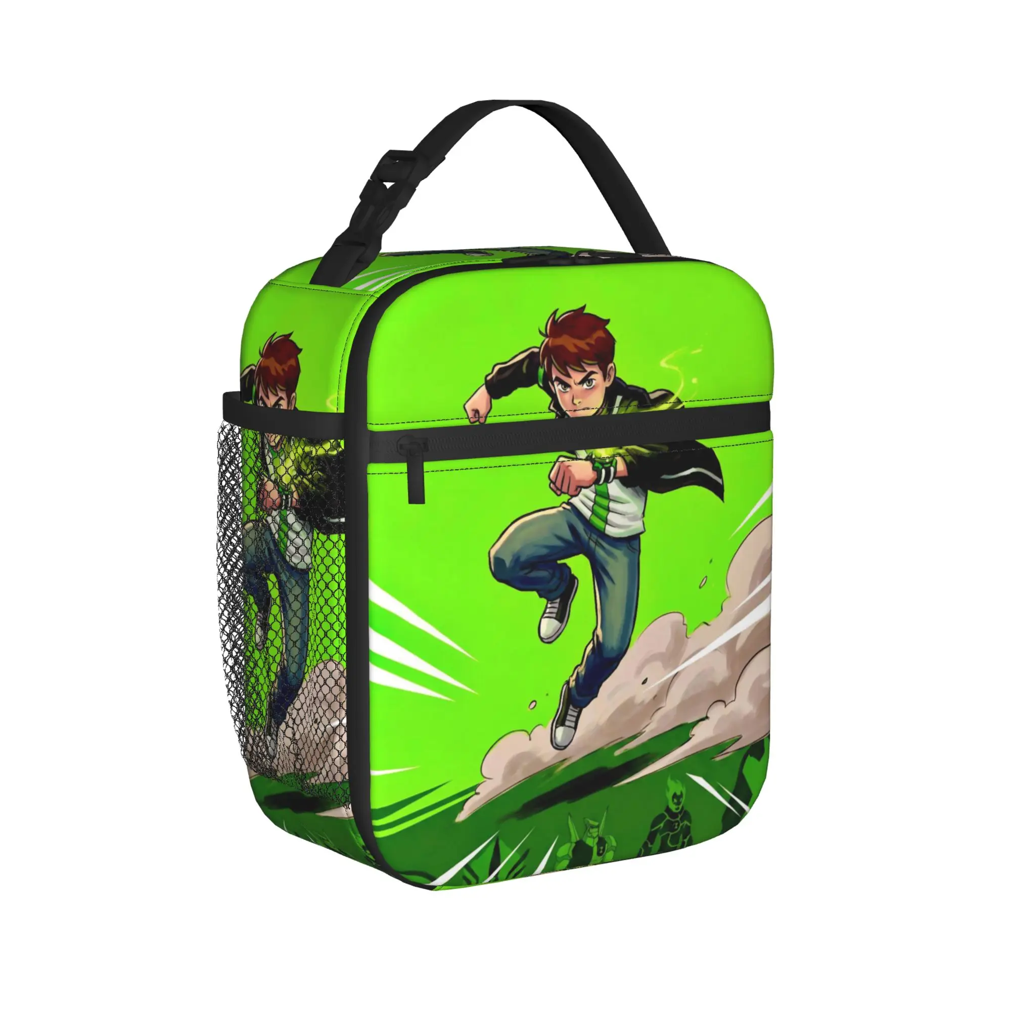 Ben 10 Anime Accessories Insulated Lunch Bags For Work Food Storage Bag Portable Cooler Thermal Bento Box