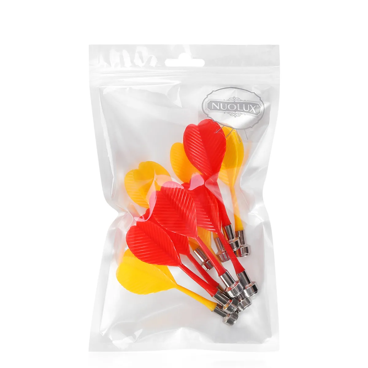

10pcs Magnetic Set 5 Yellow Safe Plastic Dart Needle for Indoor Game Replacement Parts Target