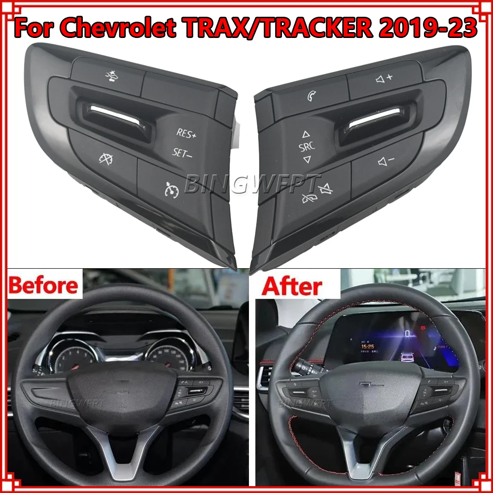 

Multi-function Cruise Voice Volume Switch For Chevrolet Trax/Tracker 2019-2023 Steering Wheel Volume Sound Button With Backlight