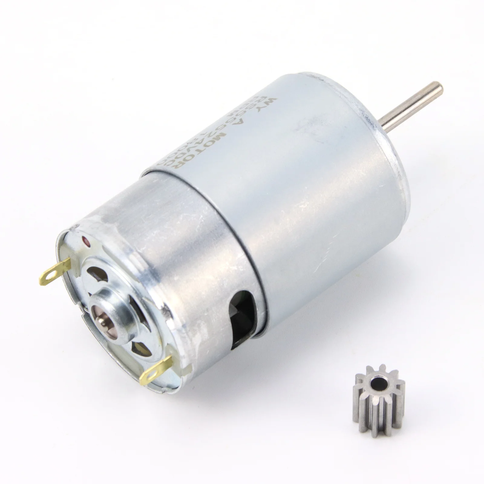 Motor de Metal para coche eléctrico para niños, alta velocidad, alta potencia, 18000/20000 rpm, 555-C DL, 24V, 200W, 9/10T