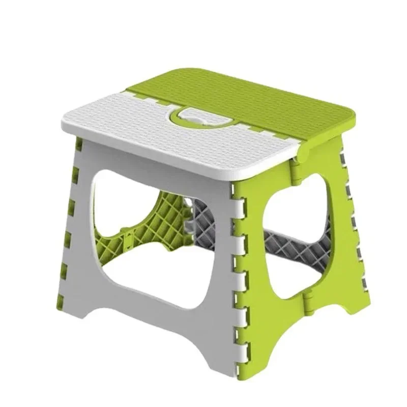 Plastic Folding Small Stool Portable Thickened Household Space-saving Outdoor Fishing Bench Mazar Chair Lightweight Shrinkage